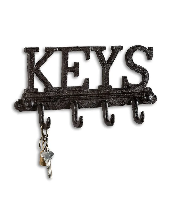 KEYS Key Hook Dark Brown Abbott Earrings