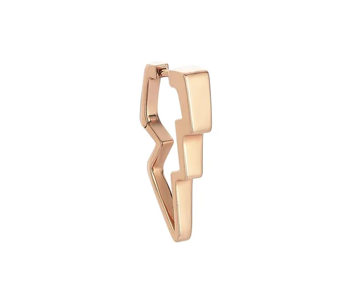 Kismet by Milka Earrings MIDI ZIGGY HOOP EARRING