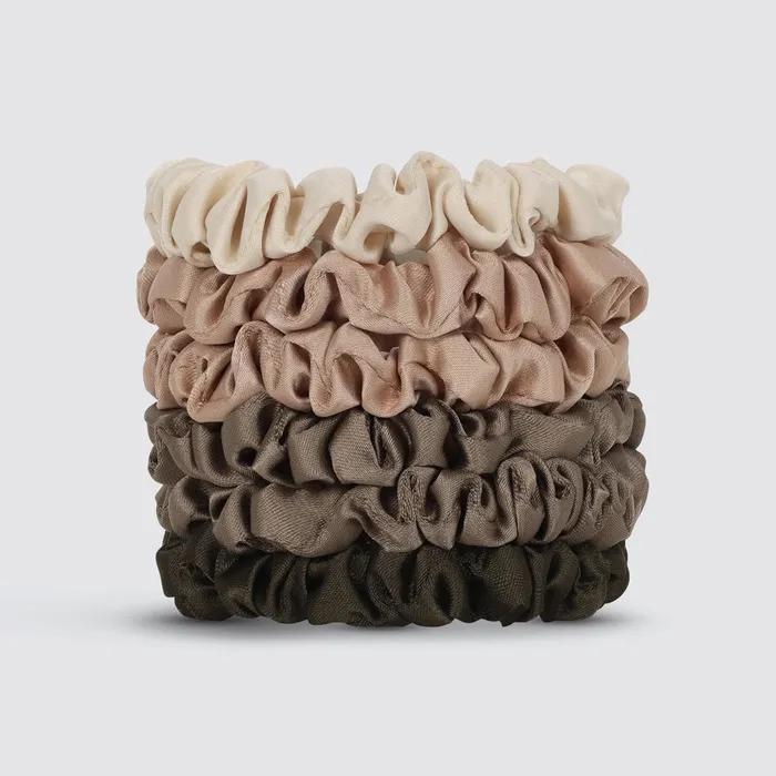 KITSCH Earrings Satin Scrunchies ultrazierlich 6 Stck Eukalyptus KITSCH
