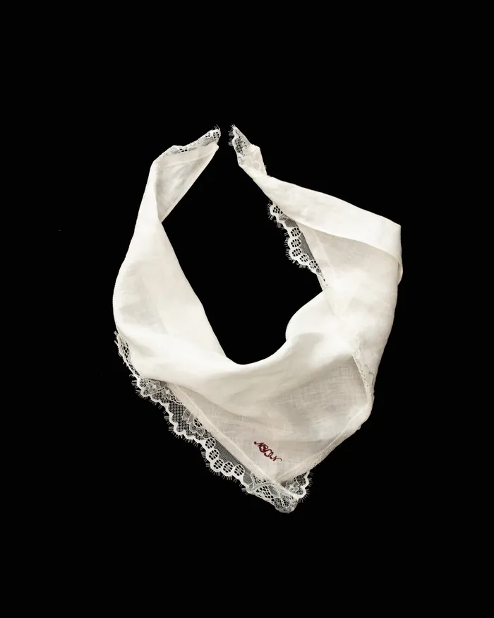 Lace Linen Scarf MYJN Earrings