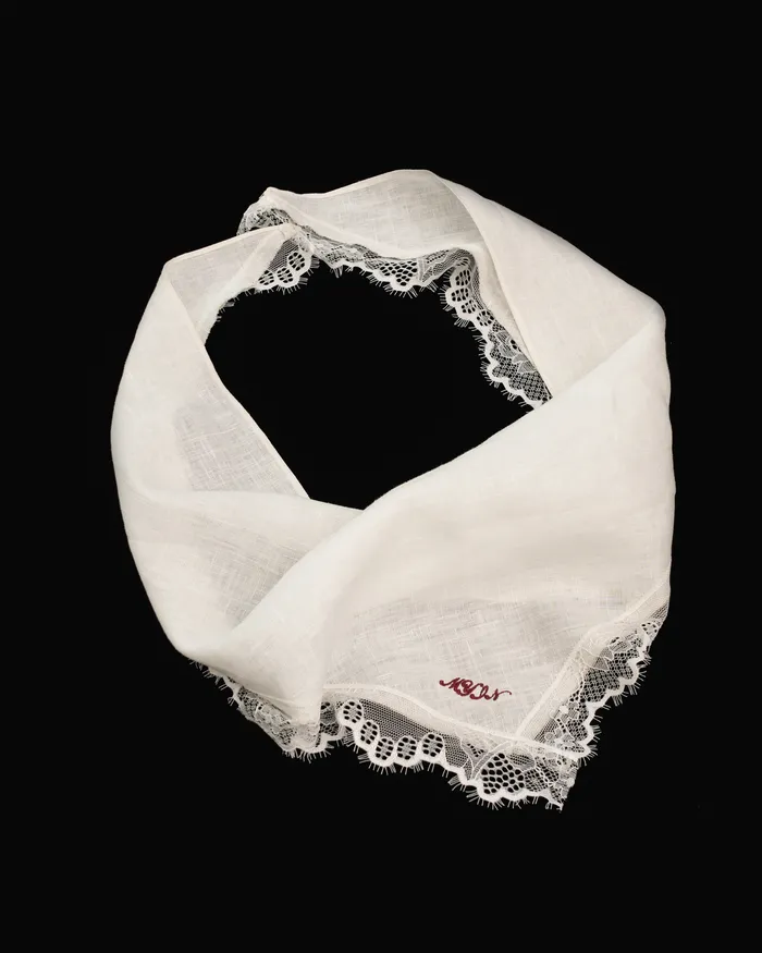 Lace Linen Scarf MYJN Earrings