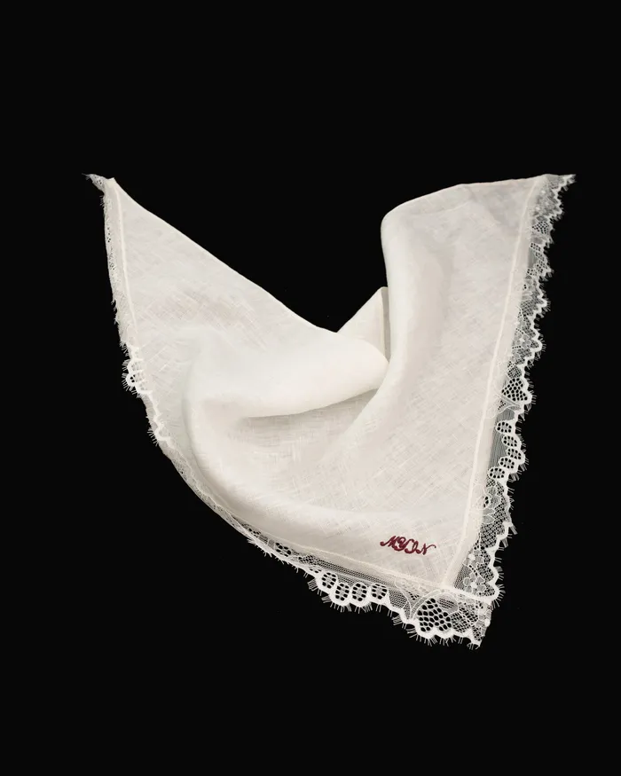 Lace Linen Scarf MYJN Earrings