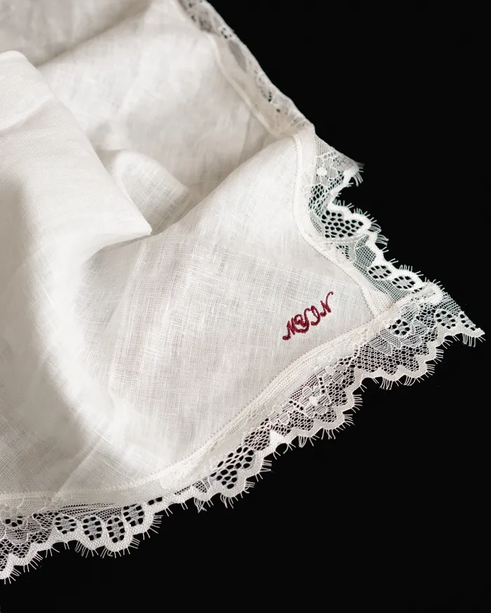 Lace Linen Scarf MYJN Earrings