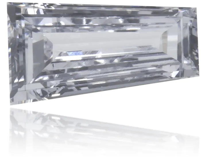 Langerman Diamonds Earrings Natural Blue Diamond Baguette 026 ct Polished