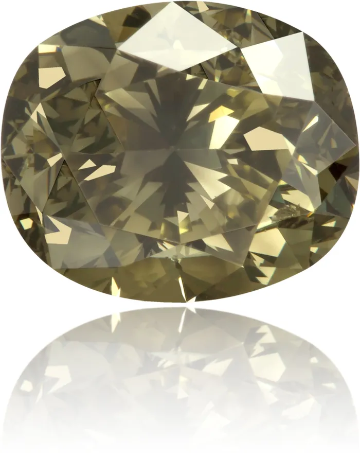 Langerman Diamonds Earrings Natural Green Diamond Oval 176 ct Polished
