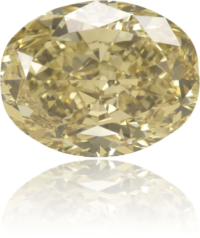 Langerman Diamonds Earrings Natural Green Diamond Oval 206 ct Polished