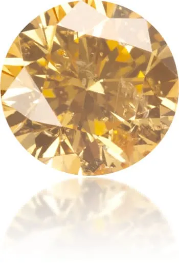 Langerman Diamonds Earrings Natural Orange Diamond Round 074 ct Polished Langerman Diamonds Earrings Natural Orange Diamond Round 074 ct Polished