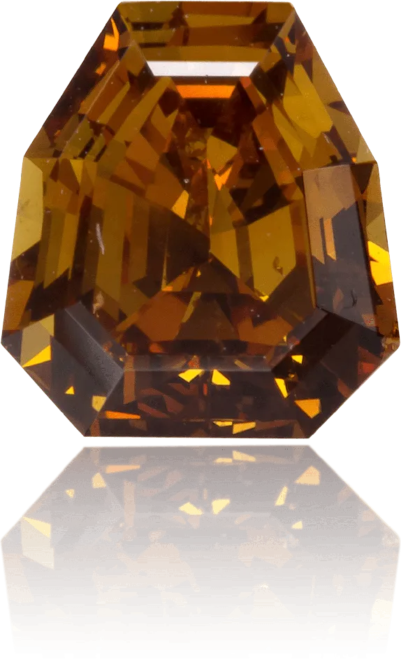 Langerman Diamonds Earrings Natural Orange Diamond Shield 073 ct Polished Langerman Diamonds Earrings Natural Orange Diamond Shield 073 ct Polished