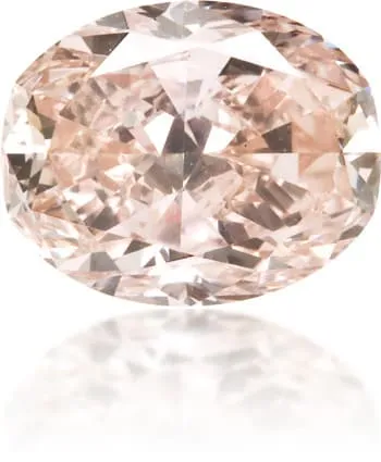 Langerman Diamonds Earrings Natural Pink Diamond Oval 108 ct Polished