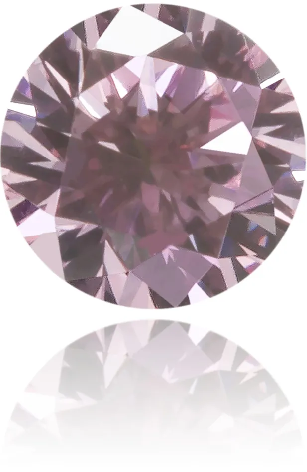 Langerman Diamonds Earrings Natural Pink Diamond Round 021 ct Polished
