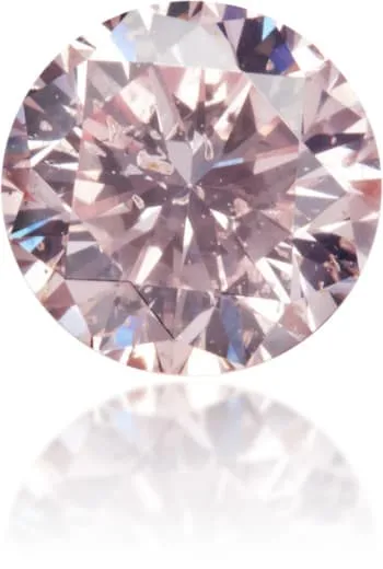 Langerman Diamonds Earrings Natural Pink Diamond Round 051 ct Polished