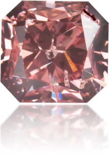 Langerman Diamonds Earrings Natural Pink Diamond Square 047 ct Polished