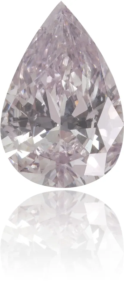 Langerman Diamonds Earrings Natural Purple Diamond Pear Shape 074 ct Polished