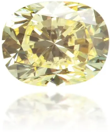 Langerman Diamonds Earrings Natural Yellow Diamond Oval 018 ct Polished