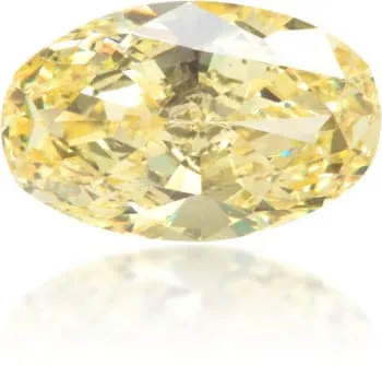 Langerman Diamonds Earrings Natural Yellow Diamond Oval 113 ct Polished