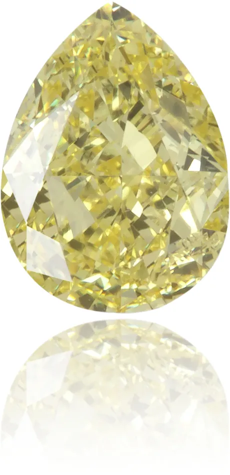 Langerman Diamonds Earrings Natural Yellow Diamond Pear Shape 038 ct Polished