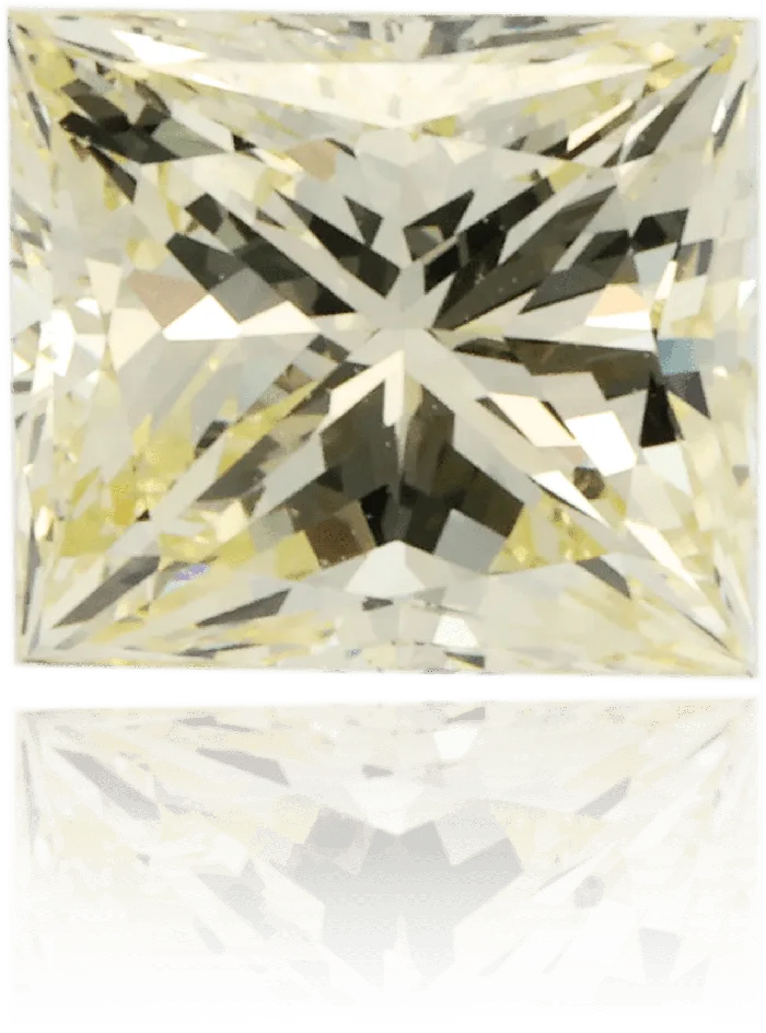 Langerman Diamonds Earrings Natural Yellow Diamond Square 104 ct Polished