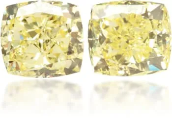 Langerman Diamonds Earrings Natural Yellow Diamond Square 161 ct set