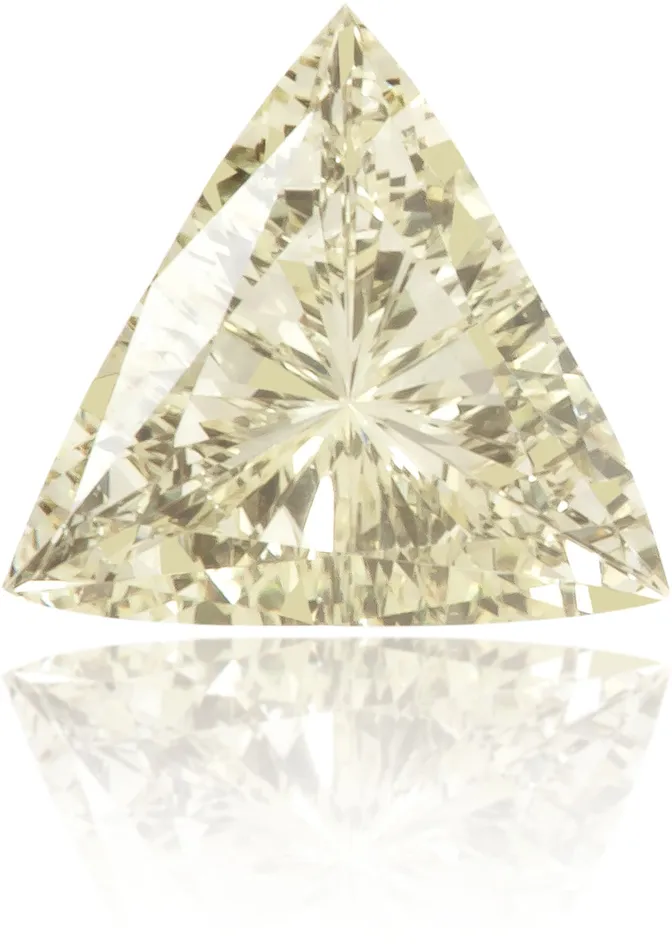 Langerman Diamonds Earrings Natural Yellow Diamond Triangle 021 ct Polished