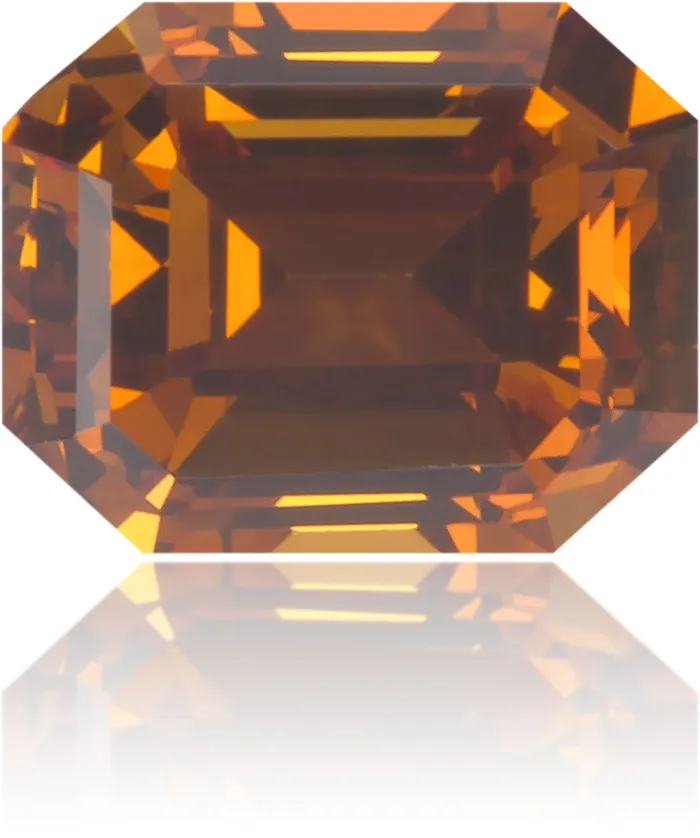 Langerman Diamonds Natural Orange Diamond Rectangle 046 ct Polished Earrings Langerman Diamonds Natural Orange Diamond Rectangle 046 ct Polished Earrings