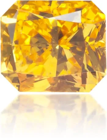 Langerman Diamonds Natural Yellow Diamond Rectangle 050 ct Polished Earrings