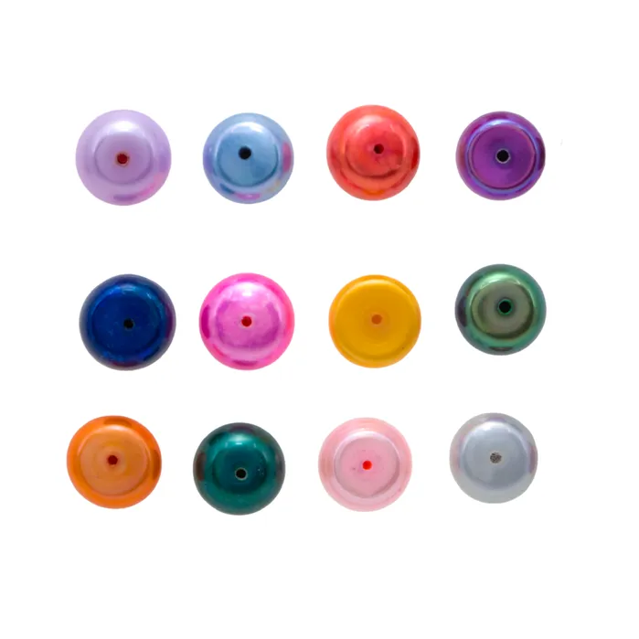 Loose Pearl Button Shaped Flat Bottom LPBP8 Earrings Loose Pearl Button Shaped Flat Bottom LPBP8 Earrings