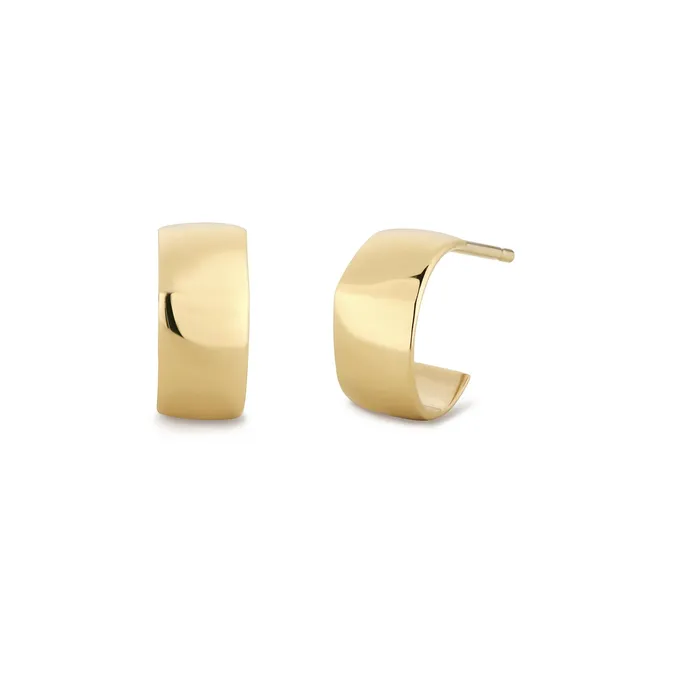 LOUISE Wide Huggie Hoops AURELIE GI Earrings