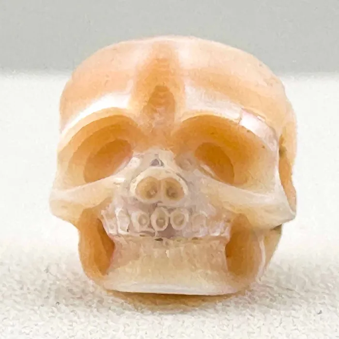 LPSKULL Rings Loose Pearl Hand Carved Skull