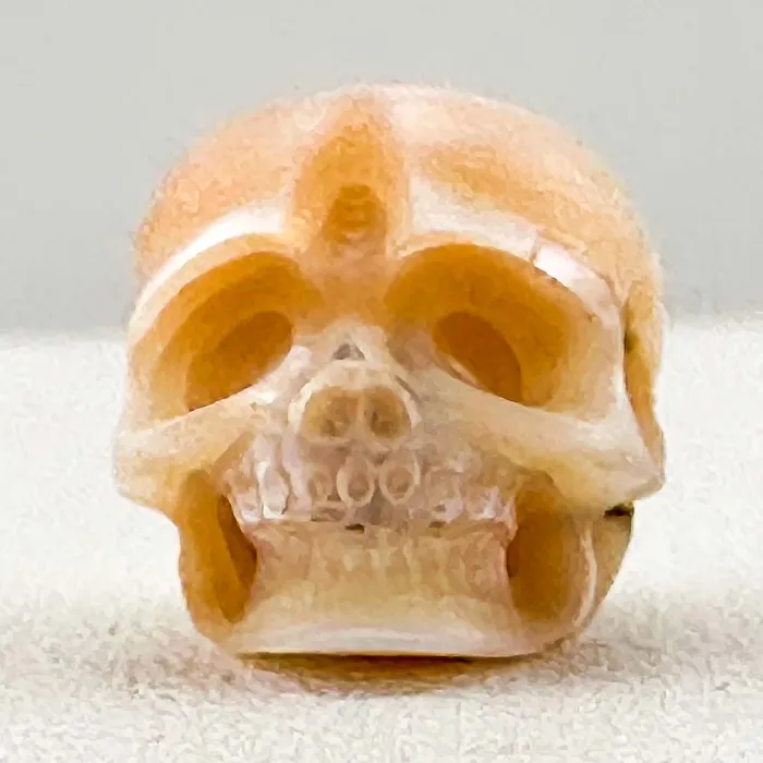 LPSKULL Rings Loose Pearl Hand Carved Skull