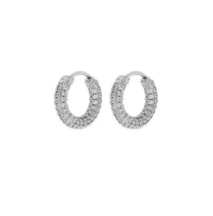 LUV AJ Earrings PAVE AMALFI HUGGIES LUV AJ Earrings PAVE AMALFI HUGGIES