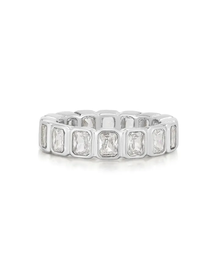LUV AJ Rings BEZEL EMERALD BALLIER RING LUV AJ Rings BEZEL EMERALD BALLIER RING