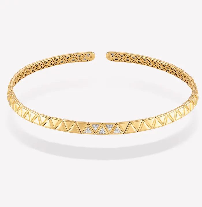 Marina B Rings Triangolini Pav Collar
