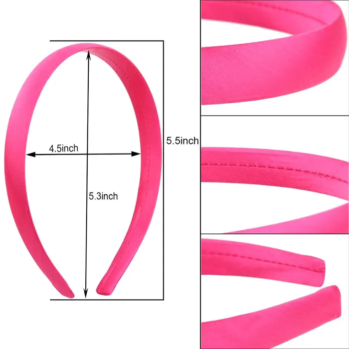 Melbees by Yellow Chimes Hair Bands for Girls Kids Hair Accessories for Girls Baby Hair Band 5 Pcs Multi Color Hairband for Girls Kids Head Bands for Girls Kids Toddlers Yellow Chimes Rings