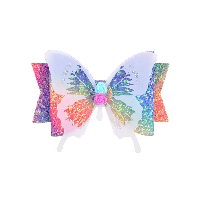 Melbees by Yellow Chimes Hair Clips for Girls Set of 3 PCS Hairclips for Kids Butterfly Charm Big Hair Clips Hair Acessories for Girls and Kids Yellow Chimes Necklaces