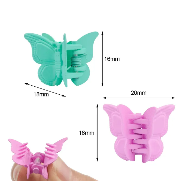Melbees by Yellow Chimes Hair Clutchers Claw for Girls 36 Pcs Hair Claw Set Multicolor Butterfly Hair Clips Mini Hair Claw Clips with Box Package Hair Acessories for Girls Kids Women Yellow Chimes Earrings