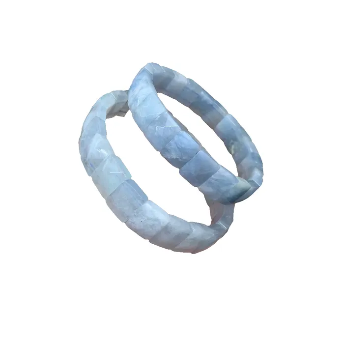 Metamorphidi Bracelets Aquamarine Stone Beads Bracelet