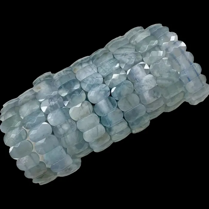 Metamorphidi Bracelets Aquamarine Stone Beads Bracelet