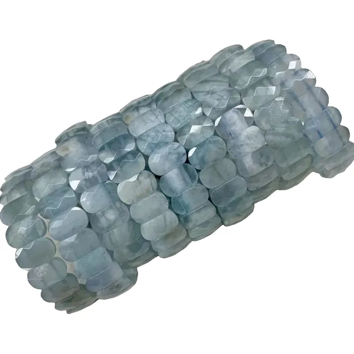 Metamorphidi Bracelets Aquamarine Stone Beads Bracelet