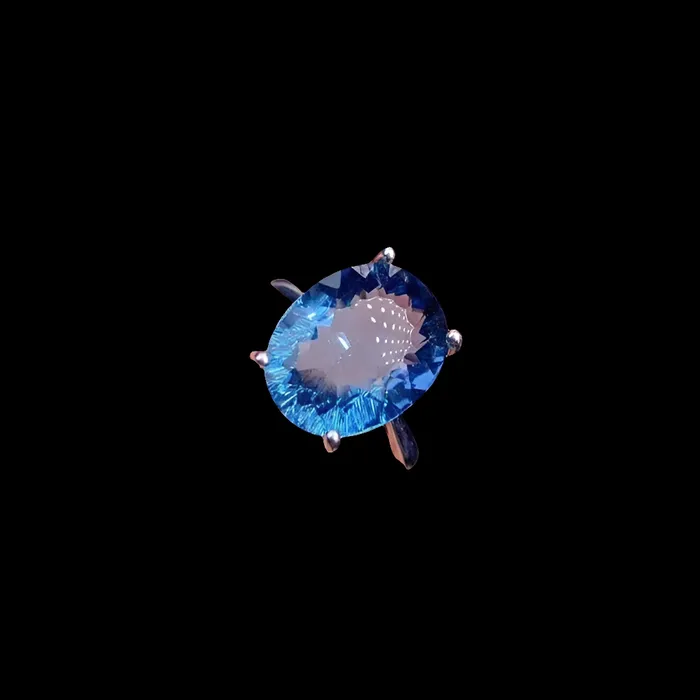 Metamorphidi Rings Luxury London Blue Topaz Ring