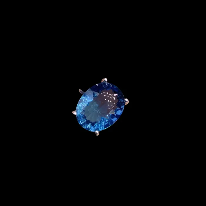 Metamorphidi Rings Luxury London Blue Topaz Ring