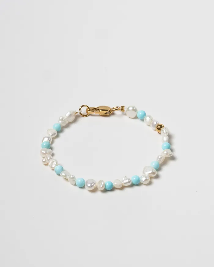 Mira Turquoise Beaded Pearl Bracelet CUN Bracelets