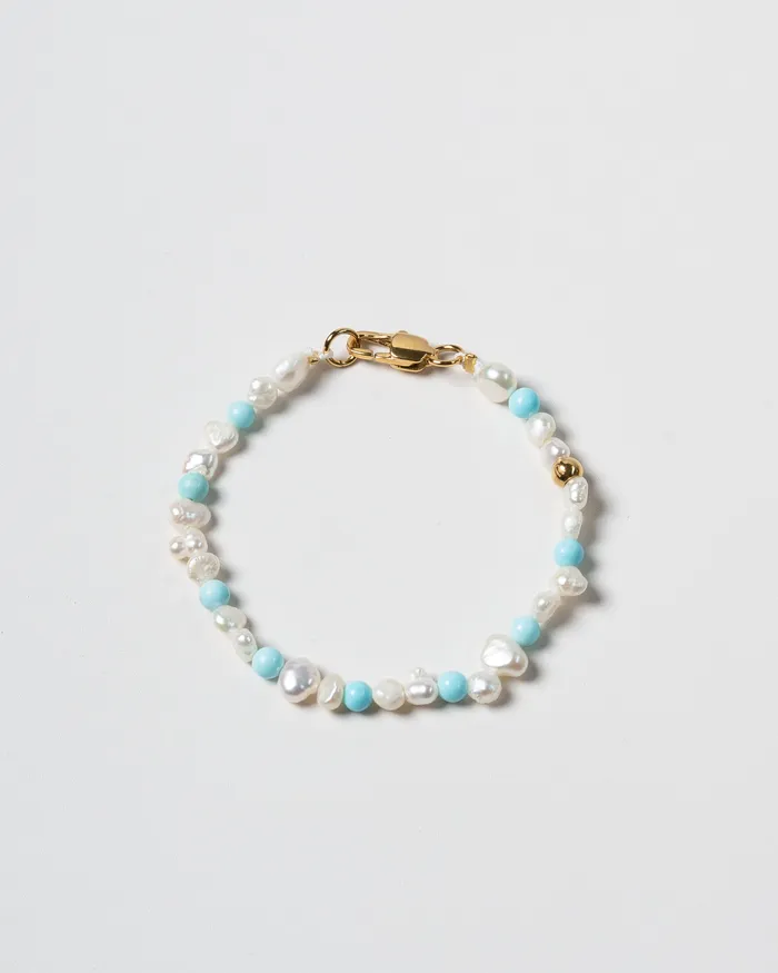 Mira Turquoise Beaded Pearl Bracelet CUN Bracelets