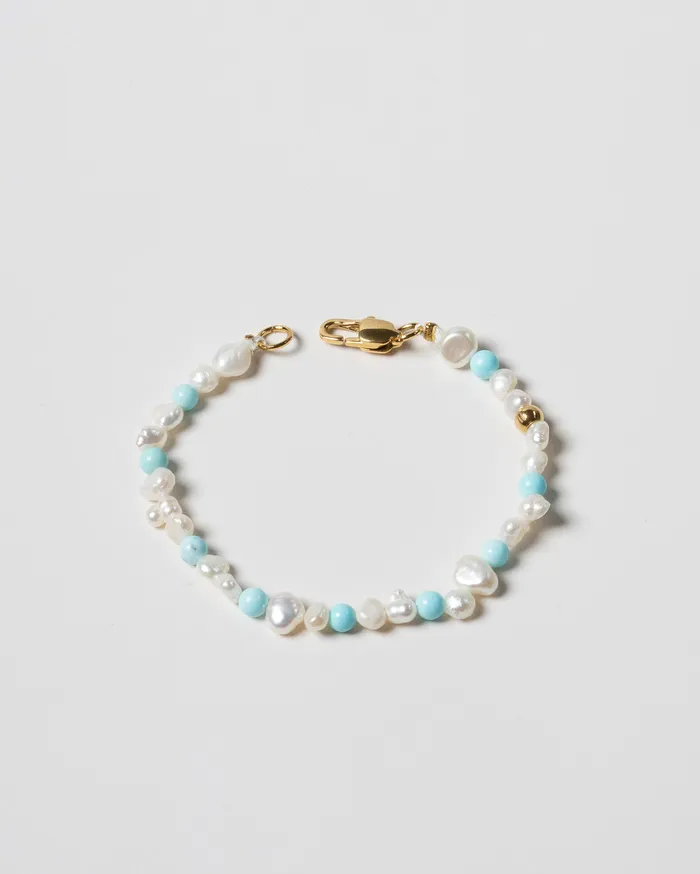 Mira Turquoise Beaded Pearl Bracelet CUN Bracelets