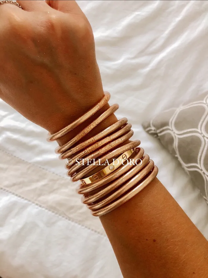 Monarch Market Bracelets Temple Bangle Rose Gold Thick