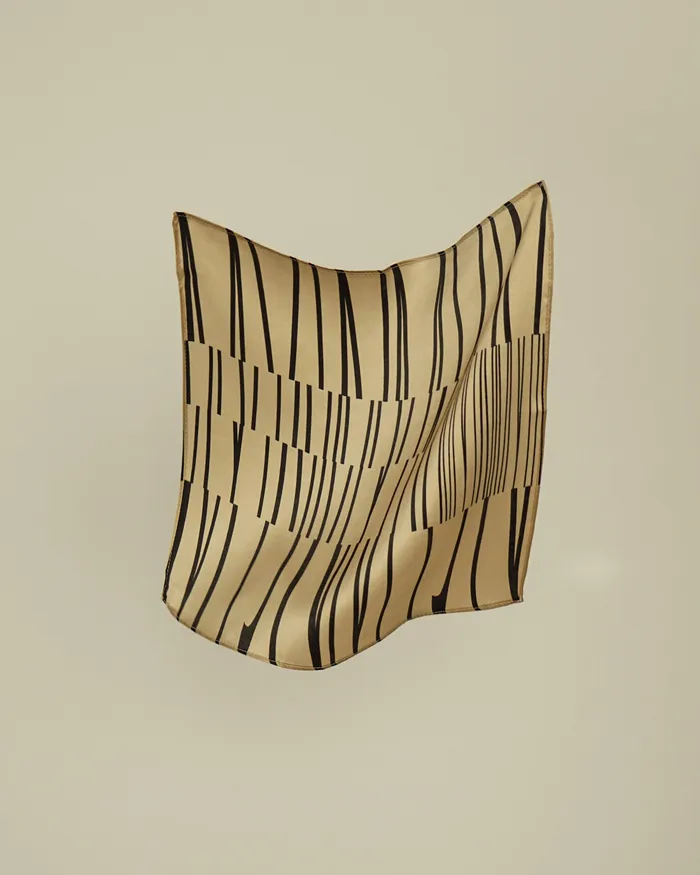 MYJN Earrings Warm Sand Silk Scarf