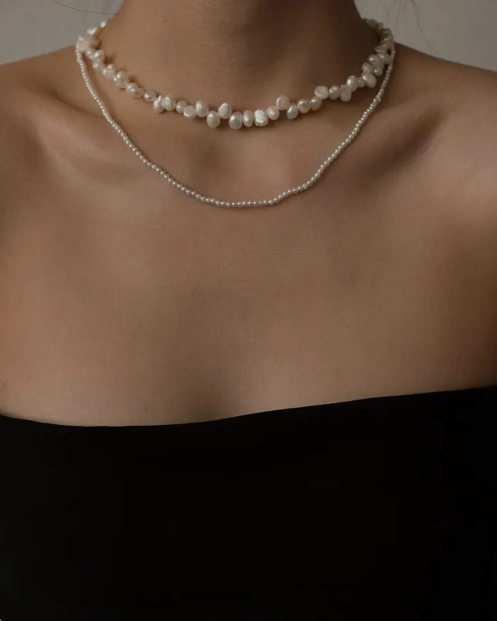 MYJN Necklaces Mini Ayaka Crystal Pearl Necklace