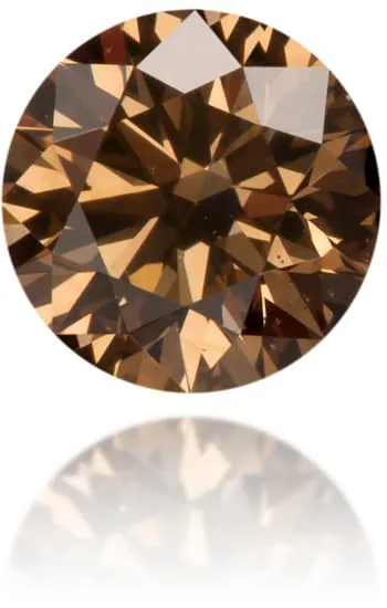 Natural Brown Diamond Round 052 ct Polished Langerman Diamonds Earrings Natural Brown Diamond Round 052 ct Polished Langerman Diamonds Earrings