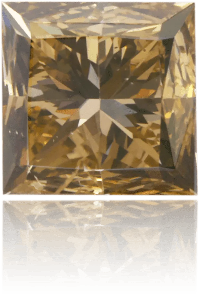 Natural Brown Diamond Square 101 ct Polished Langerman Diamonds Earrings Natural Brown Diamond Square 101 ct Polished Langerman Diamonds Earrings