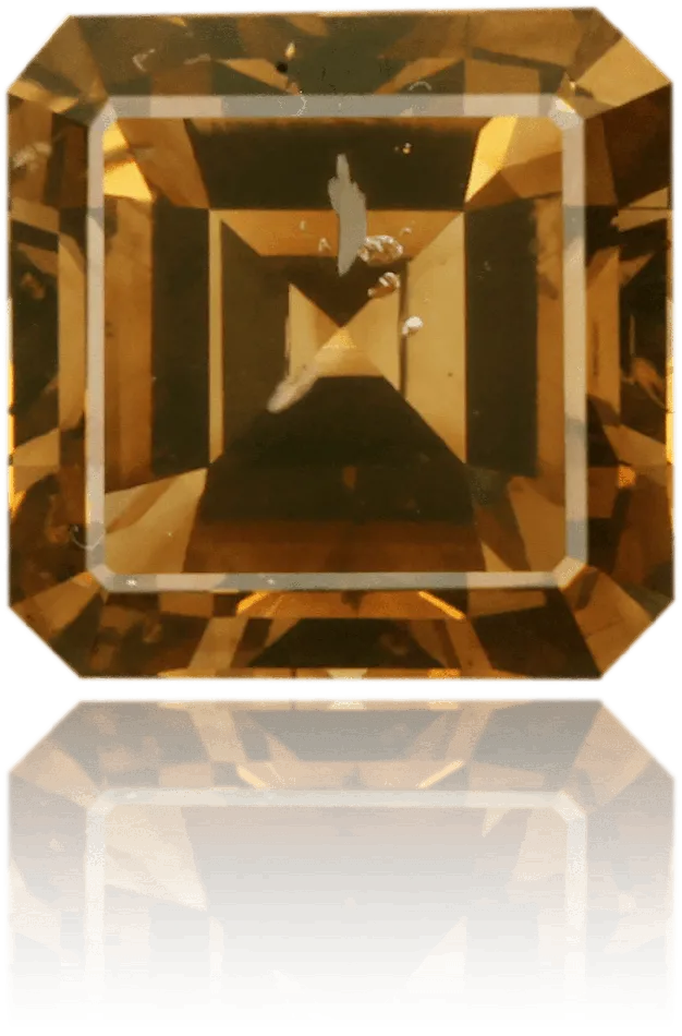 Natural Brown Diamond Square 252 ct Polished Langerman Diamonds Earrings Natural Brown Diamond Square 252 ct Polished Langerman Diamonds Earrings