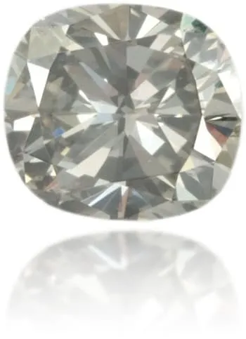 Natural Gray Diamond Cushion 052 ct Polished Langerman Diamonds Earrings